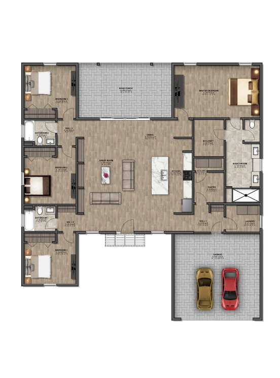 The Lloyd steel kit home floor plan