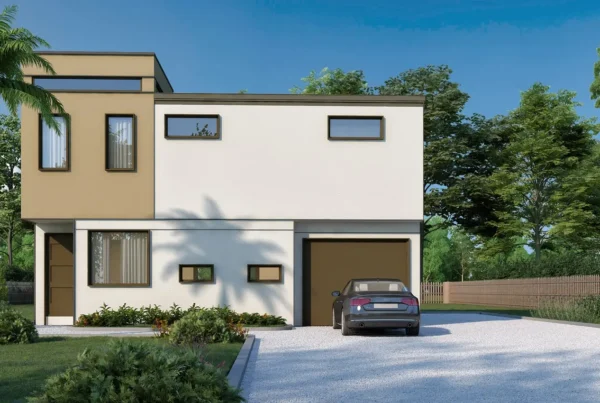 The Mirando steel kit home rendering