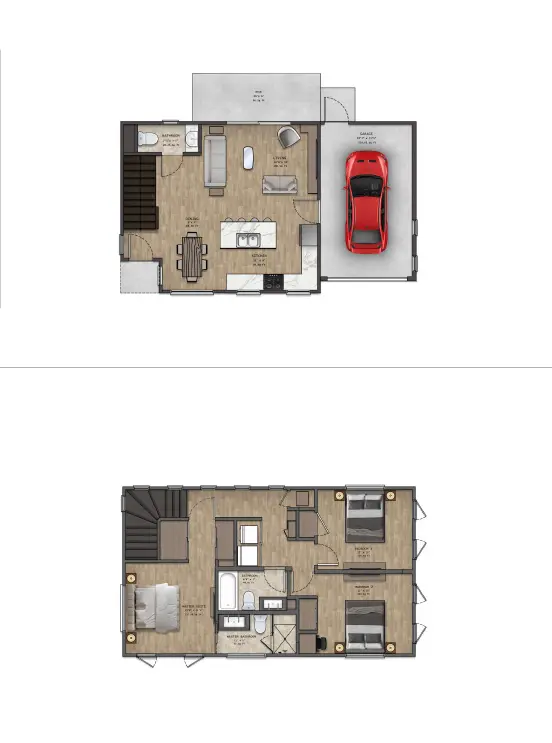 The Mirando steel kit home floor plan