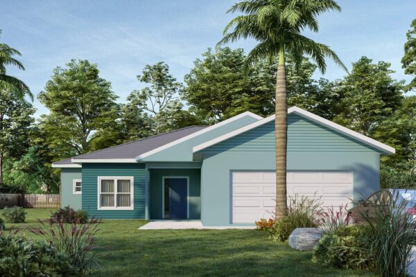 The Thomas steel kit home rendering