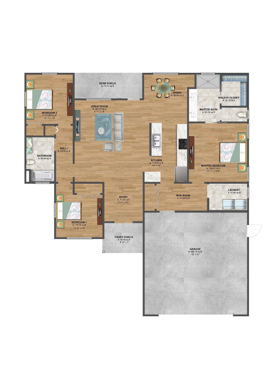 The Thomas steel kit home floor plan
